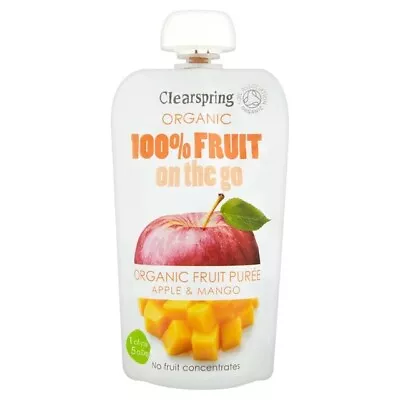 Clearspring Organic Fruit Puree Apple & Mango 120g • £2.85