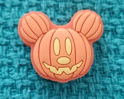 Disney Mickey Mouse With Ears Orange Halloween Fall Pumpkin Straw Topper • $6