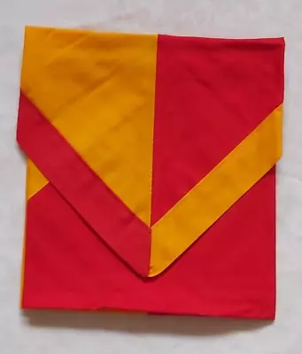 £2.95 • Buy Boy Scout Cub Scout & Girl Guide Necker Neckerchief Red Orange Split 100% Cotton