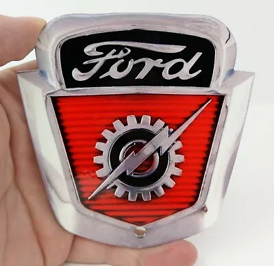 1954 - 1956 Ford F-100 F100 Truck Emblem Metal Magnet - 4  X 4  Non OE Badge • $33.64