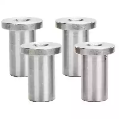 $19.79 • Buy Lowbrow Customs Slim Tophat Blind Threaded Steel Bung 1/4-20 Thread 4 Pack USA