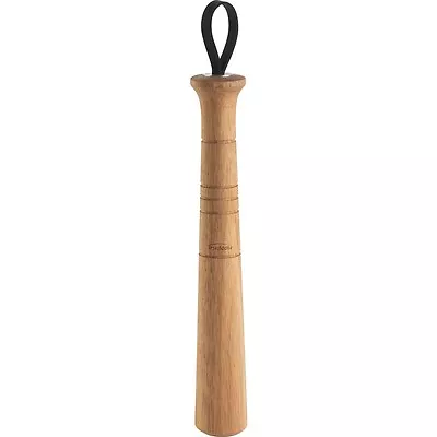 Trudeau Acacia Wood 8.5  Bar & Cocktail Mojito Muddler With Leather Strap • $14.95