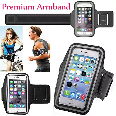 For Apple IPhones Sports Gym Running Armband Exercise Phone Holder Case Cover • £3.94