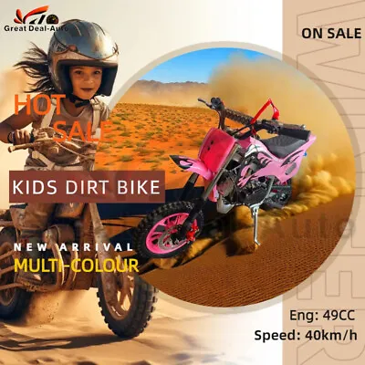 Pink 49cc Mini Motor Dirt Bike Kids Pocket Rocket Pee Wee Motorcycle Atv 50cc • $375