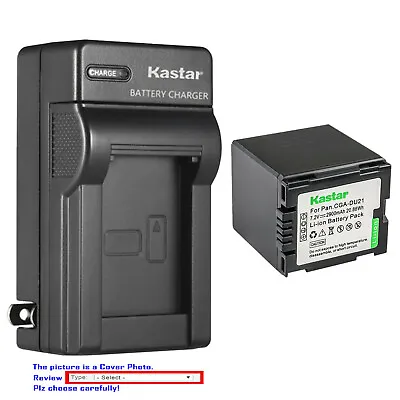 Kastar Battery Wall Charger For Panasonic CGA-DU21 CGR-DU21 & PV-GS19 PV-GS29 • $46.49