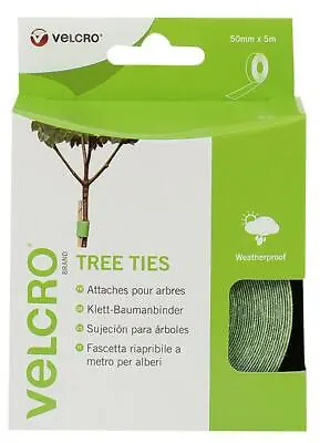 Tree Ties 50mm X 5m Colour Green External Length / Height 5m Exte For Velcro • £17.60
