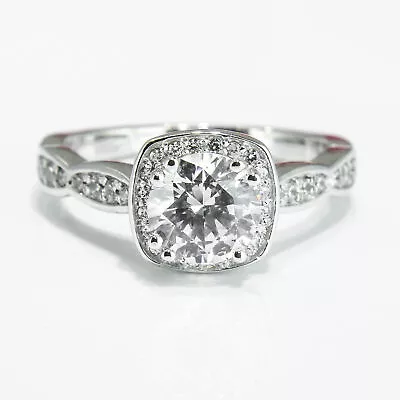 2 1/5 Carat F SI1 Jewelry Diamond Engagement Ring Round Cut 14K White Gold • $4109