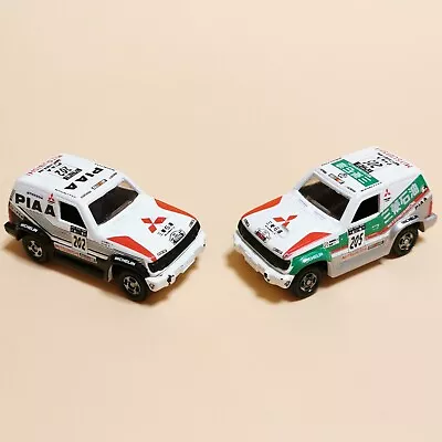 1/61 Tomica MITSUBISHI PAJERO Lot Of 2 DAKAR RALLY RACE CAR Diecast Toy 1993 • $39.99