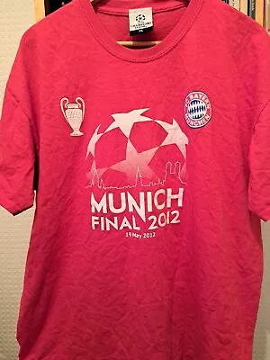 *SALE* Bayern Munchen Munich Final 2012 T Shirt UEFA Champions League-Size XL • £8