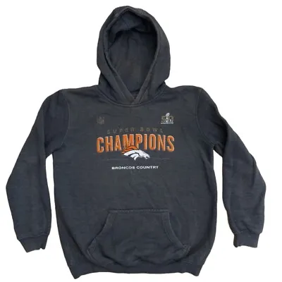 NFL Denver Broncos Hoodie Sweatjacket Adult Size Large Super Bowl 50 Champions • $14.99