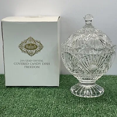 Vintage Shannon Crystal Covered Candy Dish Freedom By Godinger Style 2903 Lid • $42.98