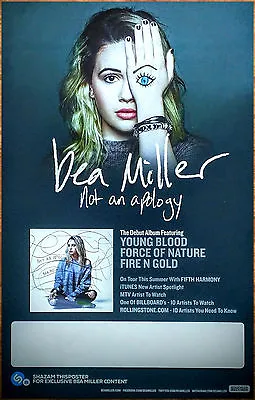 BEA MILLER Not An Apology Ltd Ed New RARE Tour Poster +BONUS Pop Rock Poster! • $29.99