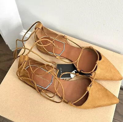 (NEW With Tags) Zara Basic Gladiator Flat Tan/Brown/Taupe Size: 9 Women’s • $9.95