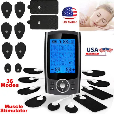 Tens Unit Muscle Stimulator Machine Pulse Massager Therapy Pain Relief 36 Modes • $22.52