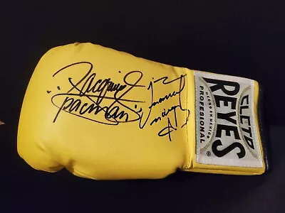 Manny Pacquiao And Juan Manuel Marquez Signed Yellow Cletto Reyes • $499