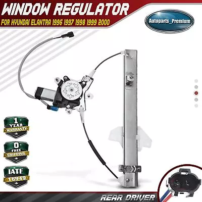 Rear Left Window Regulator W/ Motor For Hyundai Elantra 1996 1997 1998 1999 2000 • $39.99