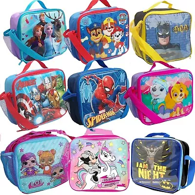 Childrens Insulated Lunch Pack Box Bag Kids Boys Girls School Food Picnic Box  • £10.99