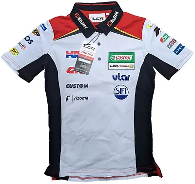 POLO LCR Honda Team Bike MotoGP BSB Women's Poloshirt NEW! Ladies White • £8.89