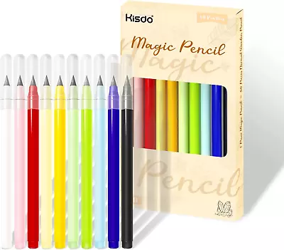 Kisdo 10 Pcs Inkless Magic Pencil Everlasting Pencil Eternal With Eraser Infin • $12.40