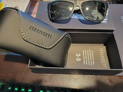 Serengeti Positano 8370 Polarized Sunglasses (Satin Black) - New (open Box) • $149.99
