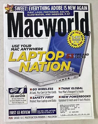 Macworld November 2003 Laptop Nation Use Mac Anywhere 53 Tips & Tricks Magazine • $13.80