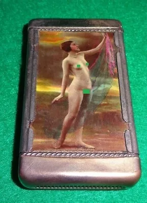 $360 • Buy Tombstone Arizona Cochise Club Saloon Nude Antique Advertising Match Safe Vesta