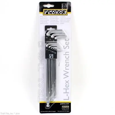 Pedros 9-Piece Bicycle L-Hex Wrench Set Metric Torx Tool Steel With Holder • $13.95