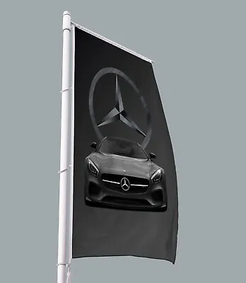 Mercedes AMG Coupe Car Banner Flag 3x5 Ft Garage Automobiles Vertical • $16.89