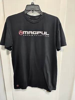 New Mens Magpul Unfair Advantage Logo Fine Cotton Size Small Black T-Shirt NWT • $14