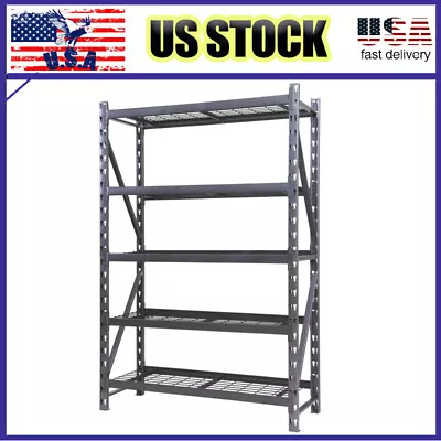 Heavy Duty 18 Deep 5-Shelf Metal Rack Wire Garage Storage Shelf  Organizer • $193.50