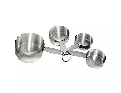 4 Pcs-Set Stainless Steel Commercial Measuring Cup 1/4  1/3  1/2 1 Cup TH • $9.99