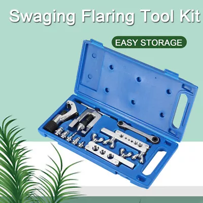 Swaging Flaring Tool Kit Tube Expander Copper Pipe Expander Tool W/Tube Cutter • $37.09