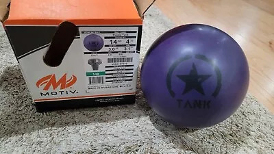 Motiv Purple Tank Urethane Bowling Ball 1st Quality | 14 Pounds | 3.1  Pin • $279.99