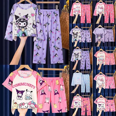 Cute Pajamas Pyjamas Set/Nightie Dress Kids Girl Loungewear Sleepwear Clothes AU • $16.99