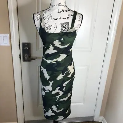 Zara Trafaluc Women's Tank Dress Camo Print ~ Size S (check Measurements) • $9.99