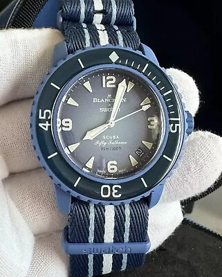 BNIB Swatch X Blancpain Fifty Fathoms Atlantic Ocean BIOCERAMIC • $529