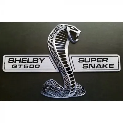 For FORD MUSTANG GT 500 SHELBY FENDER EMBLEM 1set 2pc SUPER SNAKE • $19.66