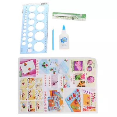 Paper Quilling Craft Tool Handmade Tweezer Crimping Template Board Kit • £11.29