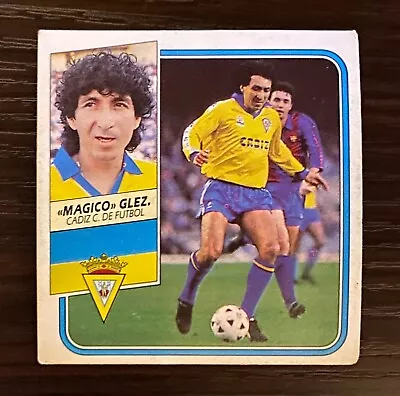 1989/1990 Magico Gonzalez Ed. Este Sticker Cadiz Card El Salvador Greatest GD • $70