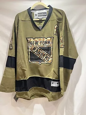 Reebok New York Rangers Veterans Day Messier Jersey Size L • $51
