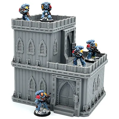 Grimdark Space Marine Fortress Building 28mm Tabletop Wargaming Scenery Terrain • £19.99