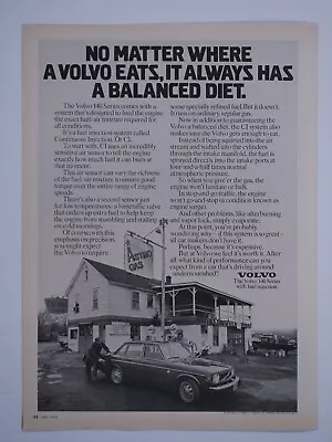 1974 Volvo 140 Sedan Vintage Astro Gas Original Print Ad 8.5 X 11  • $6.95