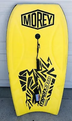 Morey Boogie Mach 9 TR Tube Rail Bodyboard Yellow & Black With Leash • $39.50