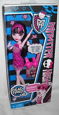 #3838 NRFB Mattel Monster High Dead Tired Draculaura Doll • $142.49