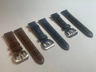 22mm 24mm Croc Leather Strap Band For PANERAI PAM Luminor Radiomir Watch BARGAIN • £39.99