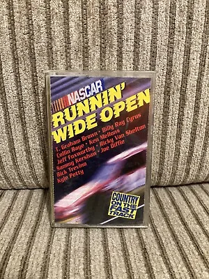 NASCAR Runnin’ Wide Open Cassette Tape 1995 Country Tested Vintage  • $4.64