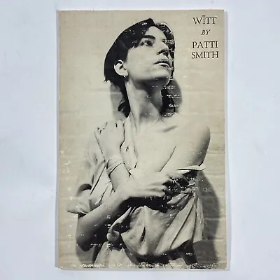 Patti Smith WITT First 1st Addition 3rd Printing Robert Mapplethorpe Cover Photo • $379.95
