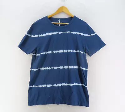 COUNTRY ROAD Mens Size M Blue & White Tie Dye Short Sleeve Casual T-Shirt • $29.70