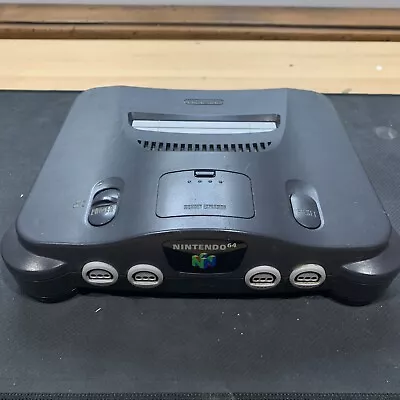 Nintendo 64 N64 Video Game Console Only NUS-001 Black Parts UNTESTED  No Cords • $25