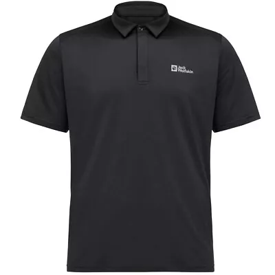 T-shirt Universal Men Jack Wolfskin Delfami Polo Shirt 18098016000 Black • £162